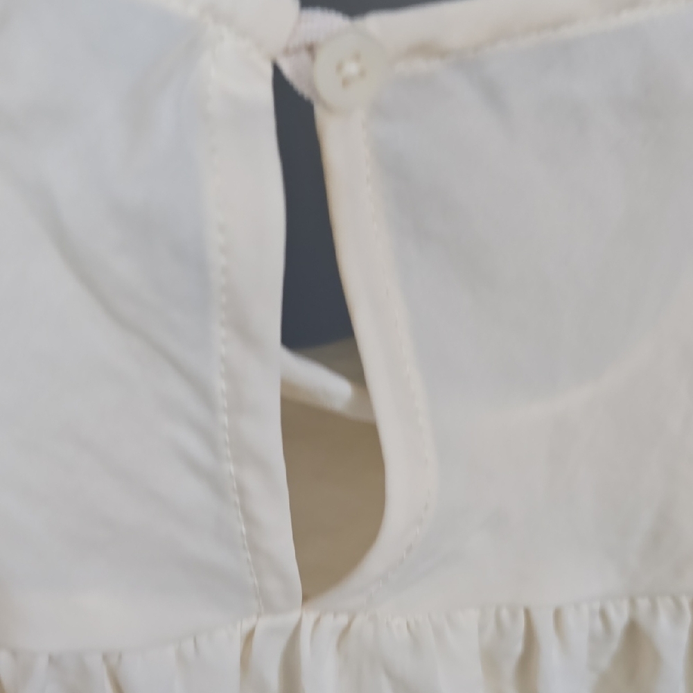 American Eagle Elegant Cream Spaghetti Strap Top Sz. M - Picture 5 of 7